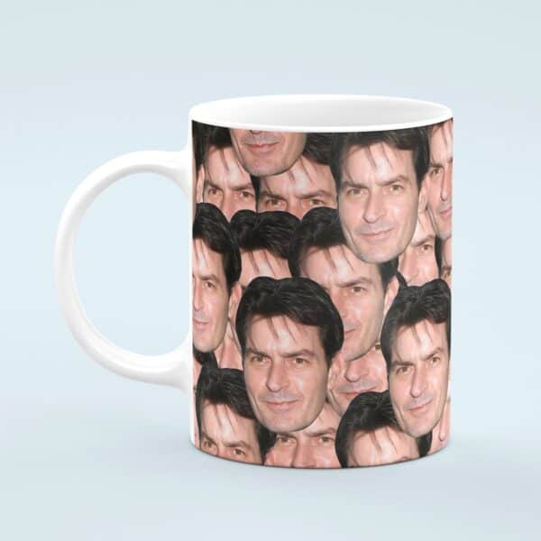 Charlie Sheen Mug – Custom Celebrity Gift – 11 & 15 oz – Charlie Sheen Lover Coffee Cup