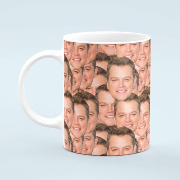 Matt Damon Mug – Custom Celebrity Gift – 11 & 15 oz – Matt Damon Fan Coffee Cup