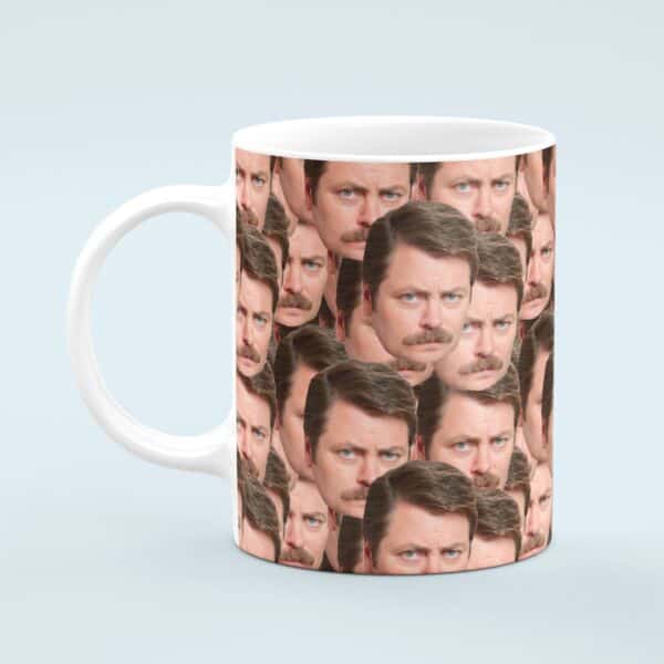 Ron Swanson Mug – Custom Celebrity Gift – 11 & 15 oz – Ron Swanson Lover Coffee Cup
