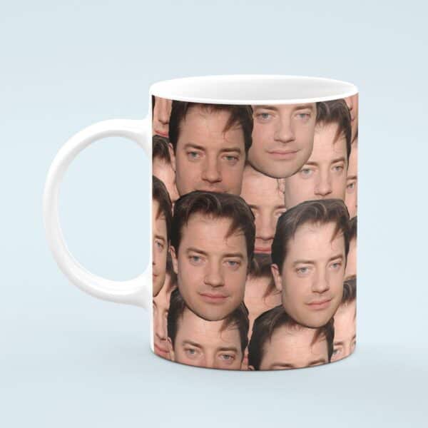 Brendan Fraser Mug – Custom Celebrity Gift – 11 & 15 oz – Brendan Fraser Lover Coffee Cup