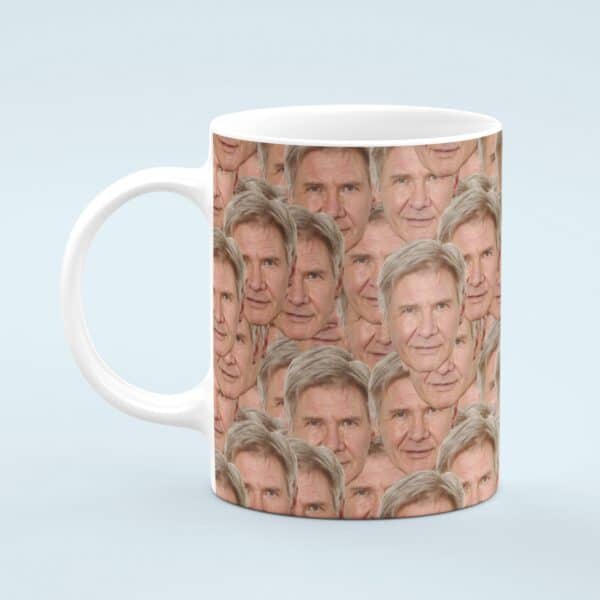 Harrison Ford Mug – Custom Celebrity Gift – 11 & 15 oz – Harrison Ford Fan Coffee Cup