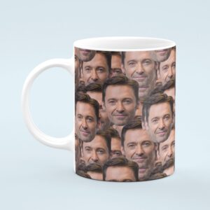Hugh Jackman Mug – Custom Celebrity Gift – 11 & 15 oz – Hugh Jackman Fan Coffee Cup