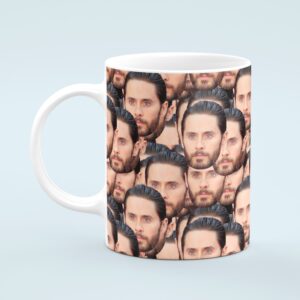 Jared Leto Mug – Custom Celebrity Gift – 11 & 15 oz – Jared Leto Fan Coffee Cup