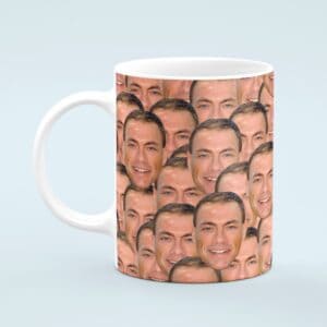 Jean Claude van Damme Mug – Custom Celebrity Gift – 11 & 15 oz – Jean Claude van Damme Fan Coffee Cup