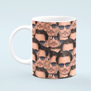 Johnny Depp Mug – Custom Celebrity Gift – 11 & 15 oz – Johnny Depp Fan Coffee Cup