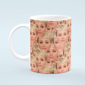 Kaley Cuoco Mug – Custom Celebrity Gift – 11 & 15 oz – Kaley Cuoco Fan Coffee Cup