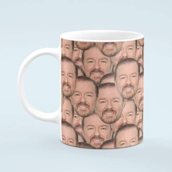 Ricky Gervais Mug – Custom Celebrity Gift – 11 & 15 oz – Ricky Gervais Lover Coffee Cup